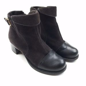Chie Mihara Block Heel Ankle Boots 35